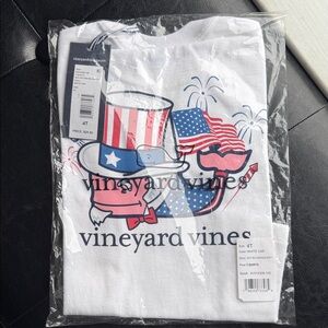 Vineyard Vines White and Blue Patriotic Tee